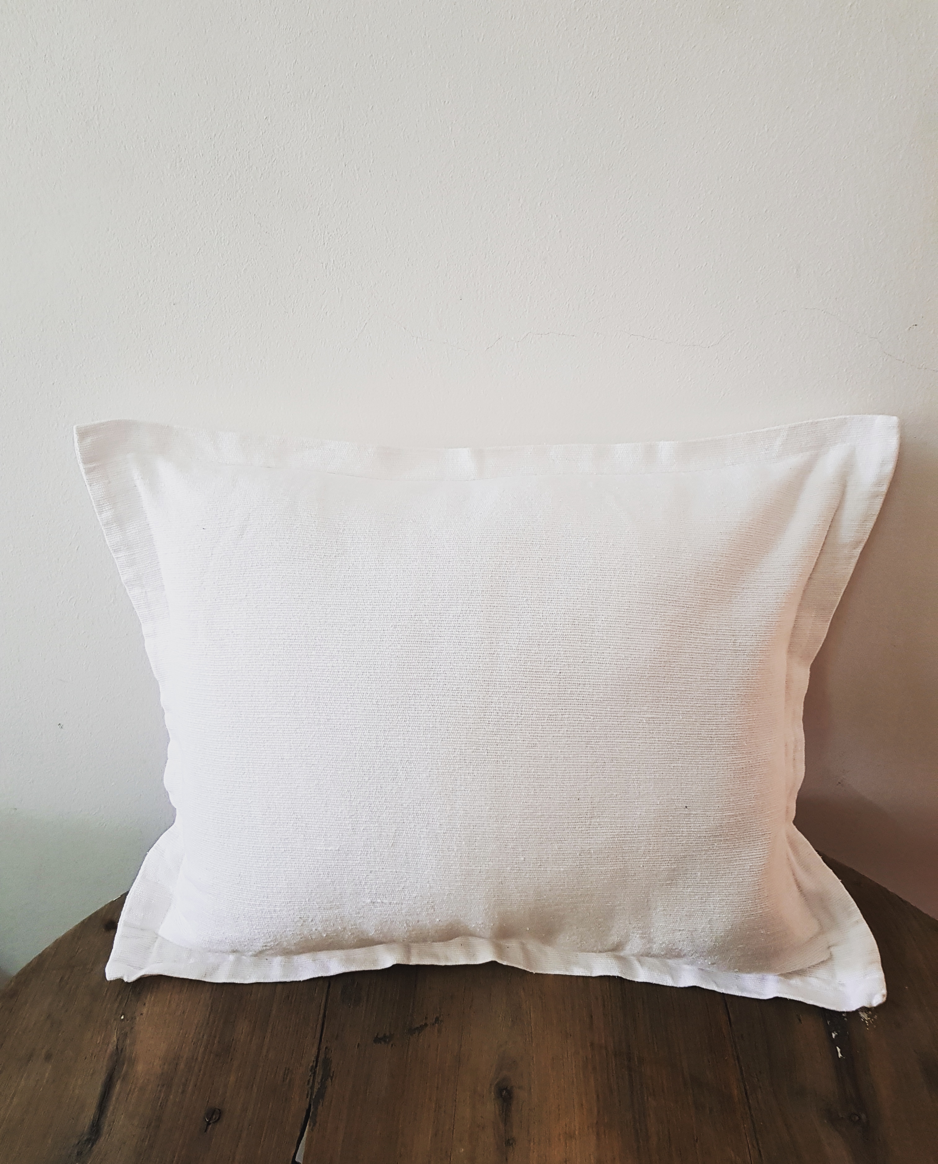 Plain- white scatter pillow